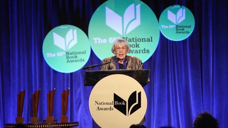 Ursula K. Le Guin attends the 2014 National Book Awards in New York City.